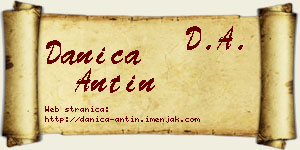 Danica Antin vizit kartica